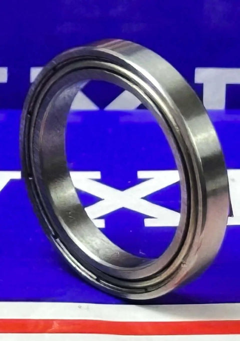 Premium 6704ZZ Shielded Bearing 20x27x4mm, chrome steel construction, side view with double metal shields visible.