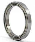 6709ZZ Thin Section Shielded Ball Bearing 45x55x6mm front view, showcasing metal shielding and slim profile.