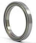 Side view of 6710ZZ Thin Section Bearing 50x62x6mm - Shielded Ball Bearing, showing chrome steel construction and slim profile