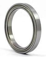 Side view of 6710ZZ Thin Section Bearing 50x62x6mm - Shielded Ball Bearing, showing chrome steel construction and slim profile