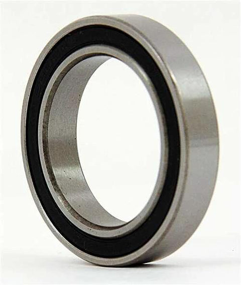 6711-2RS Thin Section Bearing 55x68x7mm side view showing sealed rubber edges and chrome steel construction.
