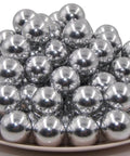 50 x 68 Caliber Self Defense Balls, Hard .68 Cal Aluminum Paintballs for Byrna SD LE/TCR Salt Supply S2, stack of solid alu balls