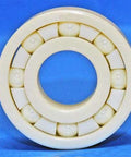 6801 Full Ceramic Bearing 12x21x5mm front view showcasing the ceramic balls and structure.