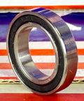 Premium 6802-2RS Ball Bearing 6802RS front view, rubber sealed, 15mm ID, 24mm OD, 5mm width, slim single-row design.