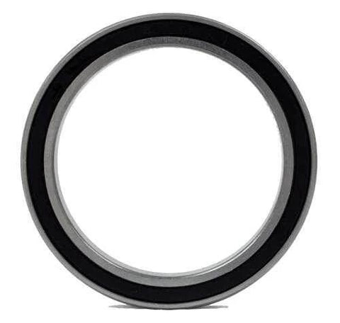 6802RS Bearing 15x24x5mm - Sealed Ball Bearing front view showcasing double rubber seals.