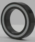 6803-2RS Full Ceramic Sealed Bearing 17x26x5 Si3N4 front view showcasing the ceramic structure and seal design.