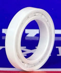 6803 Full Ceramic Bearing 17x26x5mm side view showcasing the white Zirconia ceramic material.