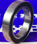 Close-up of 6805-2RS Ceramic Bearing 25x37x7 Si3N4 ABEC-3 with dual rubber seals and stainless steel race.