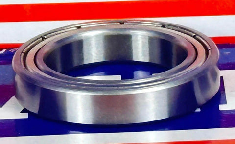 Premium 6805ZZ Bearing 25x37x7mm - Shielded Ball Bearing side view showcasing chrome steel construction.