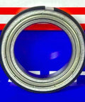 6805ZZNR Bearing 25x37x7 Shielded Snap Ring close-up view showing chrome steel and double shielded design.