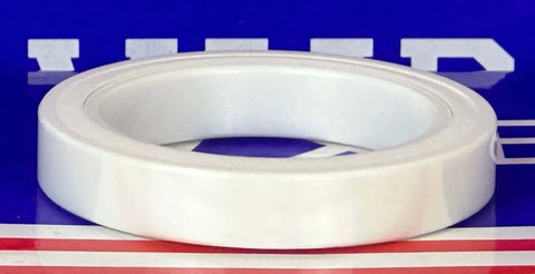 6806-2RS Full Ceramic Sealed Bearing 30x42x7mm ZrO2 side view display on a blue background.