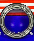 6806ZZNR Bearing 30x42x7 Shielded Snap Ring, showing front view of shielded ball bearing with metal shields.