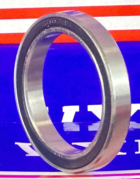6807RS Bearing 35x47x7mm - Sealed Ball Bearing, close-up view highlighting chrome steel material.