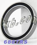 6807RS Bearing 35x47x7mm - Sealed Ball Bearing with black rubber seal and chrome steel design