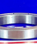 6807ZZ Bearing 35x47x7mm Shielded Ball Bearing side view showing chrome steel design and smooth finish.