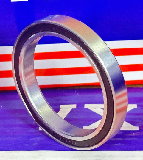 Premium 6808RS Ball Bearing 40x52x7mm - Sealed close-up view showing exterior and rubber seal.