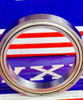 Premium 6808ZZ Bearing 40x52x7mm Shielded Ball Bearing side view showcasing chrome steel construction.