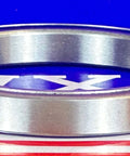 6809-2RS Ball Bearing 45x58x7mm - Sealed side view showcasing chrome steel material and slim design.