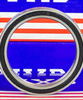 6809RS Bearing 45x58x7mm - Sealed Ball Bearing, close-up view showing rubber seals and chrome steel finish.