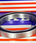 6811-2RS Bearing 55x72x9mm Sealed Ball Bearing with rubber seal and chrome steel, showing side view.