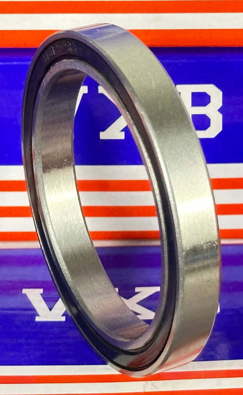 6812RS Bearing 60x78x10mm Sealed Ball Bearing side view showing chrome steel and rubber seal.