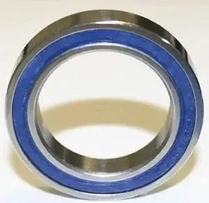 6813-2RS Sealed Bearing 65x85x10mm front view showcasing blue rubber seal and chrome steel construction.