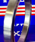 6815-2RS Ball Bearing 75x95x10mm - Rubber Sealed close-up view of bearing ring with a sleek finish.