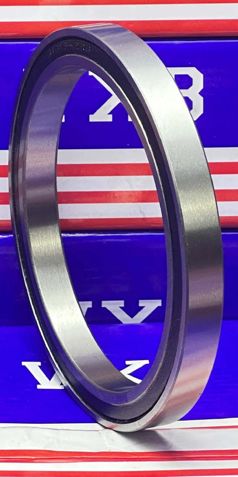 6816-2RS Sealed Bearing 80x100x10mm 80mm ID/Bore side view showing chrome steel design and rubber seal features.