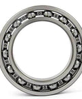6816 Open Bearing 80x100x10mm showing a close-up view of the chrome steel ball bearing with open design.