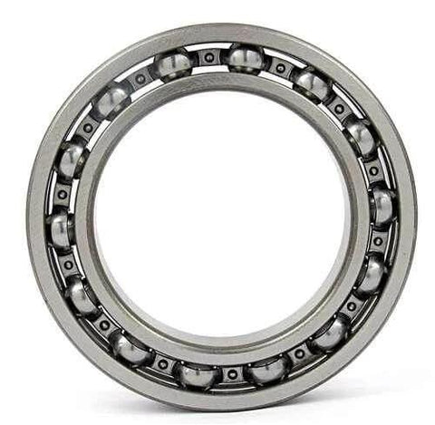 6816 Open Bearing 80x100x10mm showing a close-up view of the chrome steel ball bearing with open design.