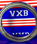 6816ZZ Bearing 80x100x10mm - Double Shielded Ball Bearing, side view showing chrome steel construction and slim profile.