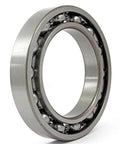 6821 Thin Section Metric Ball Bearing 105x130x13mm Large, side view showing steel construction and open deep groove design.