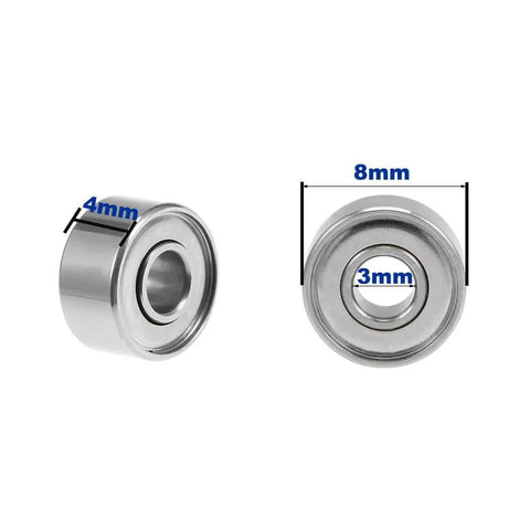 20-Pack 683ZZ Double-Shielded Sealed Ball Bearings 3mm x 8mm x 4mm close-up view