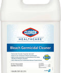Front view of Clorox Healthcare Bleach Germicidal Cleaner refill bottle, 1 gallon (128 oz), white plastic jug