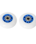 68mm x 24mm Wheels Replacement for Ripster Ripsurf Caster Board RipRider FlashRider PowerRider 360 Caster Trike Kids Scooter Skateboarded CasterBoard Parts Blue (2 Pack) on white background.