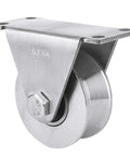 Large 68mm V Groove Pulley Wheel With 304 Stainless Steel Silent Pulley Block And Duplex Bearings, side view
