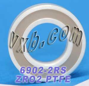 6902-2RS Full Ceramic Sealed Bearing 15x28x7 ZrO2 - VXB Ball Bearings