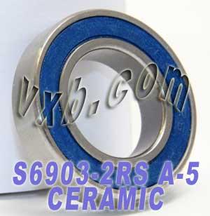 6903-2RS Ceramic Bearing Stainless Steel ABEC-5 17x30x7 Sealed Bearings - VXB Ball Bearings