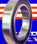 6907-2RS Bearing - 6907RS Ball Bearing side view with double rubber seals.