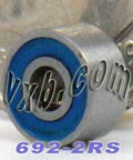 692-2RS sealed Miniature Ball Bearing 2x6x3 - VXB Ball Bearings
