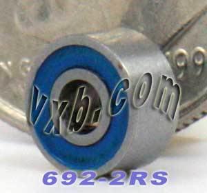 692-2RS sealed Miniature Ball Bearing 2x6x3 - VXB Ball Bearings