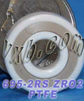 695-2RS Full Ceramic Sealed Bearing 5x13x4 ZrO2 Miniature Bearings - VXB Ball Bearings