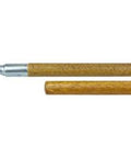 Metal-tip wooden handle, 15/16 in dia x 60 in length; Sam brand; two pieces shown