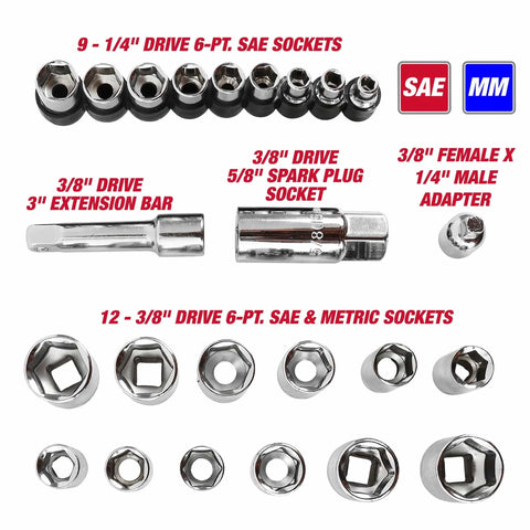 All In One 118 Piece Home Repair Tool Set With Hammer, Adjustable Wrench, Pliers, Level And Ratchet Socket Kit for DIY Projects