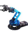 6DOF Desktop Robotic Arm Kit With 5 Servos And Mechanical Claw Handle Accessory PC Software App Control And Tutorial