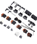 Components of Six Degree Of Freedom Robotic Arm Kit With Six Servo Motors Programmable Clamp Hand Claw for STEM Education