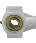 Front view of 1-3/16 in Wide Set Screw Take-Up Unit, Single Zinc Housing with White Plastic Insert, Model UCTPL206-19MZ2W.