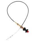 6 Ft Vernier Adjustable Locking Throttle Cable for PTO and Dump Applications with Stainless Core on white background