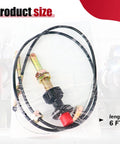 Heavy duty 6 ft Vernier Locking Throttle Cable red replacement designed for precise cursor control and smooth throttle operation