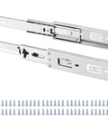 6 Inch Full Extension Drawer Slides With Quiet Operation 3 Section Ball Bearing Side Mounted Heavy Duty Drawer Slides Set Of 6 Pairs